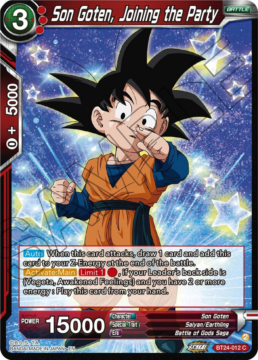 Son Goten, Joining the Party (BT24-012) [Beyond Generations] | Tables and Towers