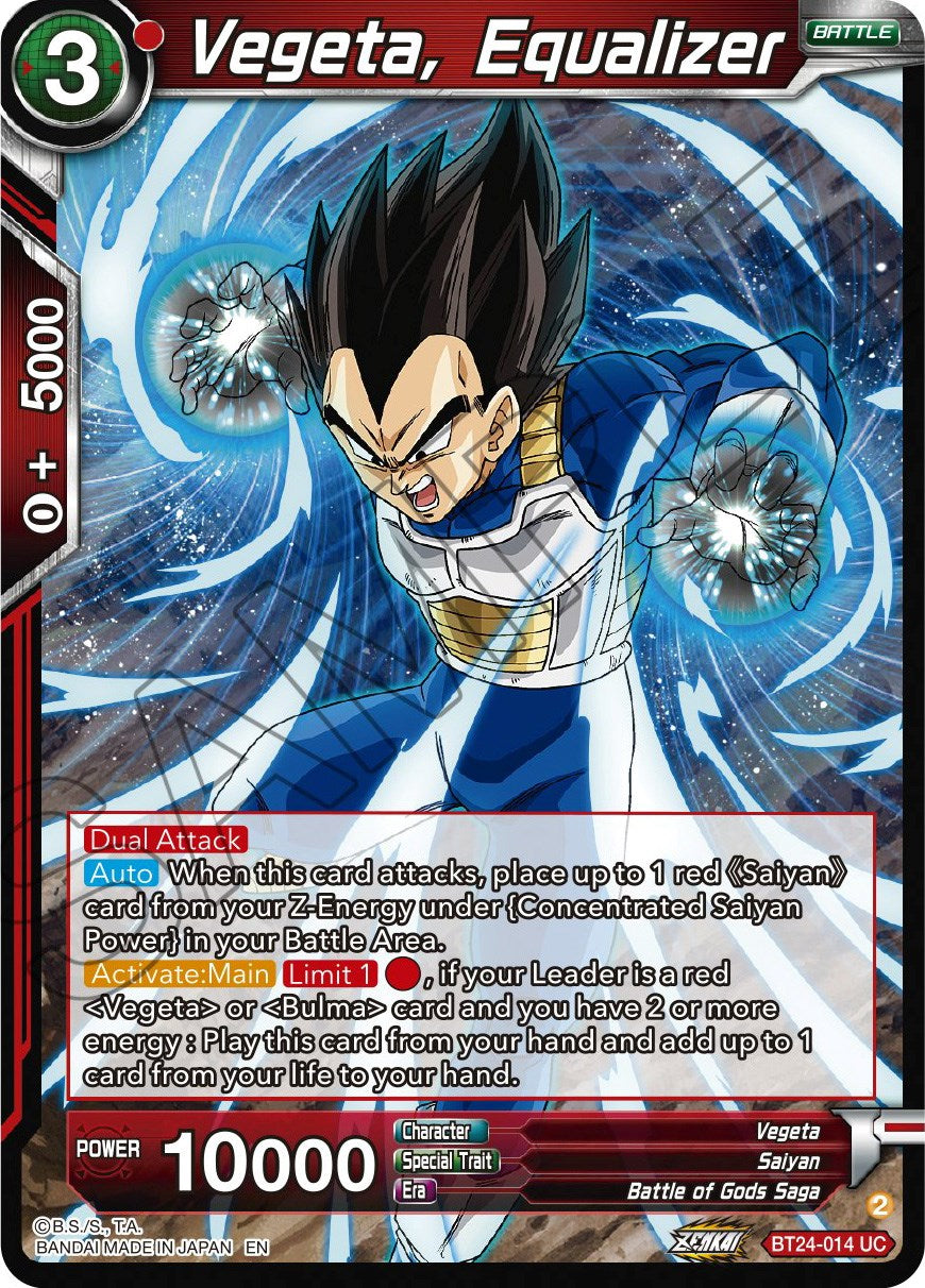 Vegeta, Equalizer (BT24-014) [Beyond Generations] | Tables and Towers