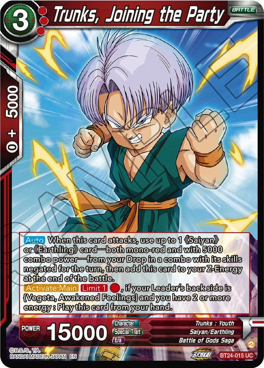 Trunks, Joining the Party (BT24-015) [Beyond Generations] | Tables and Towers