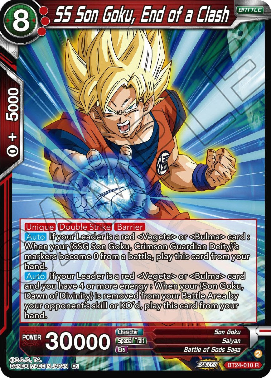 SS Son Goku, End of a Clash (BT24-010) [Beyond Generations] | Tables and Towers