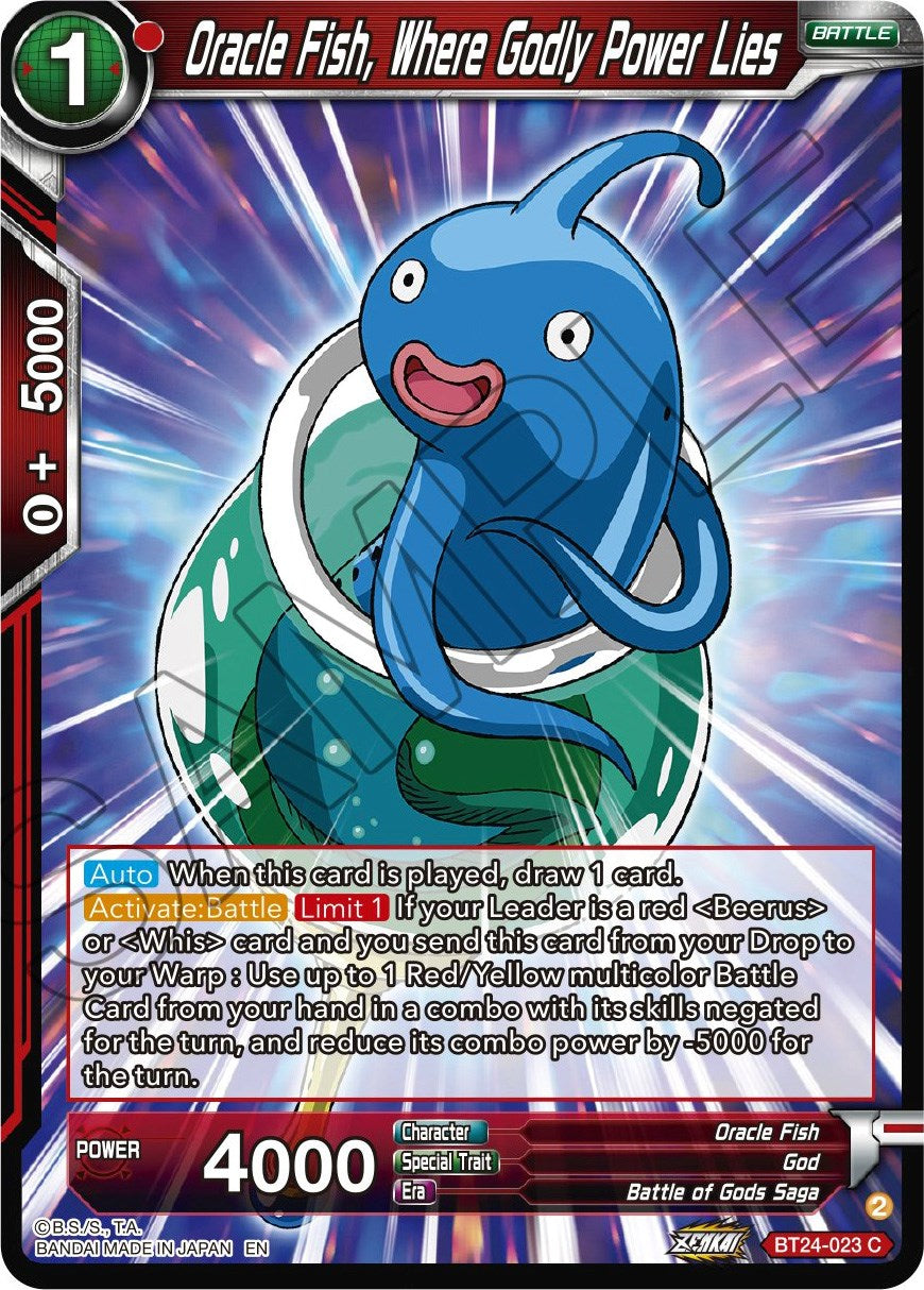 Oracle Fish, Where Godly Power Lies (BT24-023) [Beyond Generations] | Tables and Towers