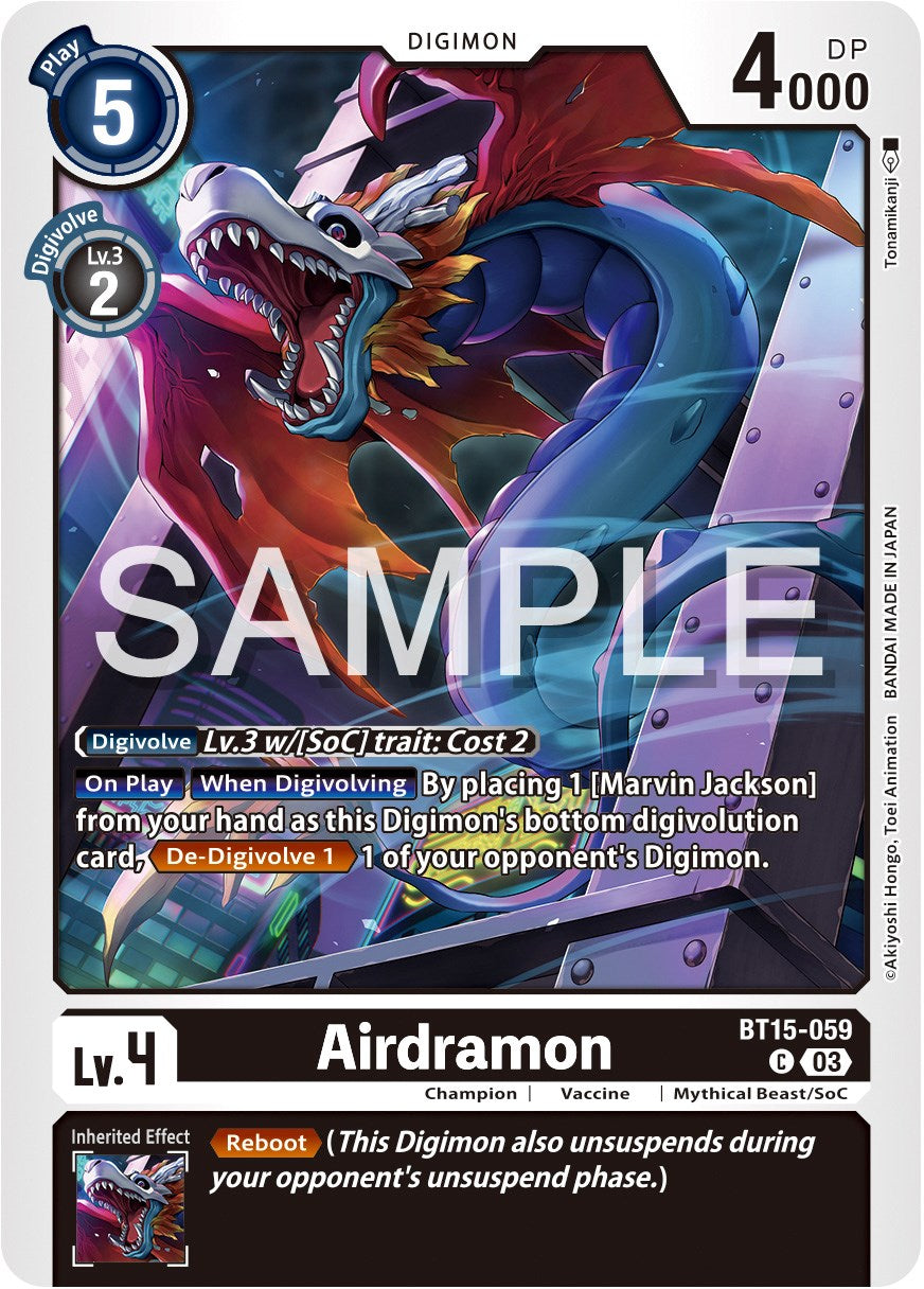 Airdramon [BT15-059] [Exceed Apocalypse] | Tables and Towers