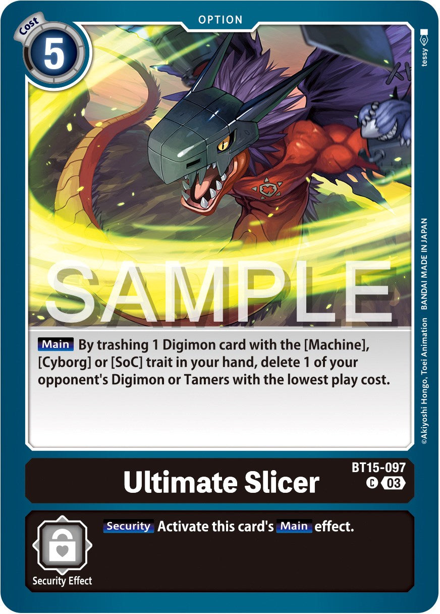 Ultimate Slicer [BT15-097] [Exceed Apocalypse] | Tables and Towers