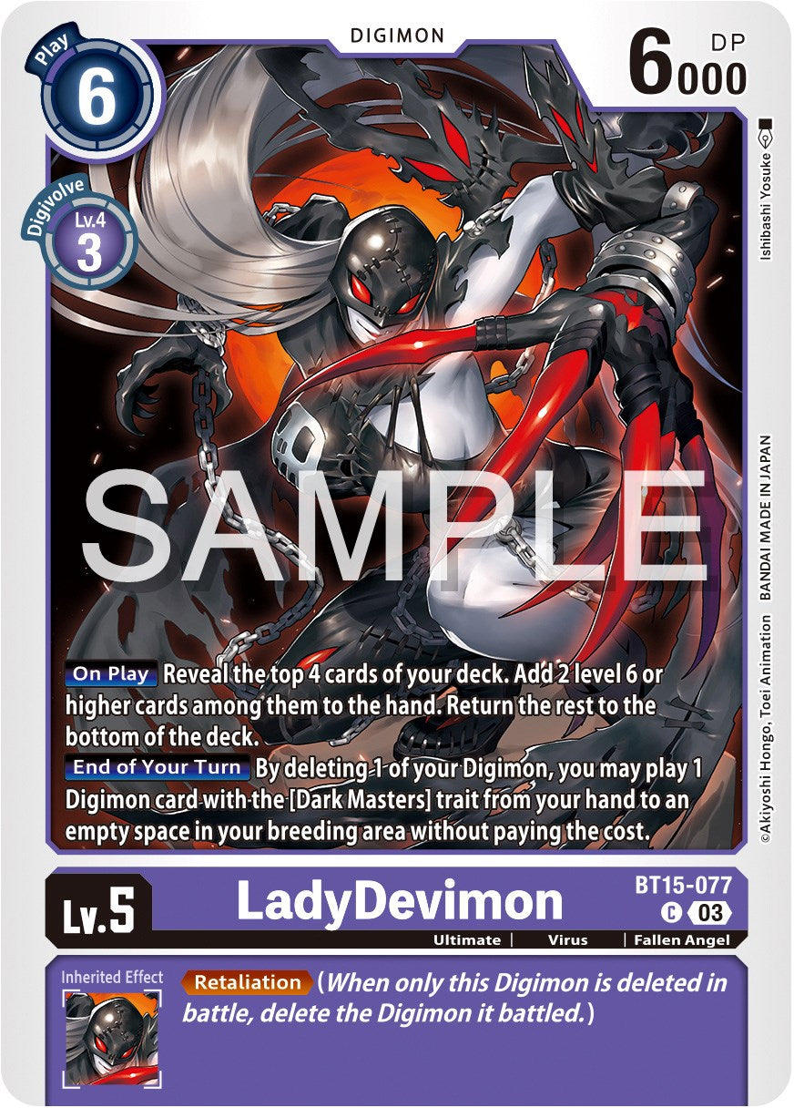 LadyDevimon [BT15-077] [Exceed Apocalypse] | Tables and Towers