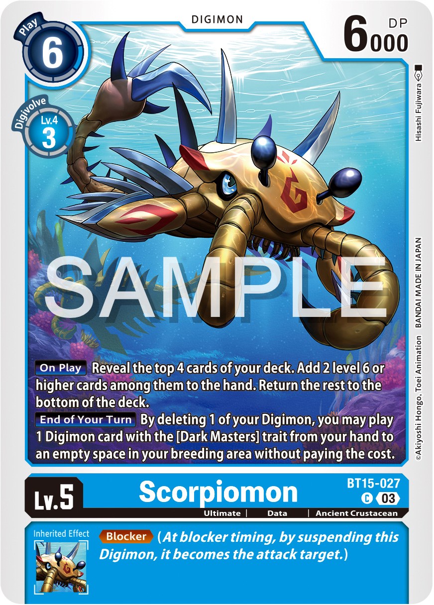 Scorpiomon [BT15-027] [Exceed Apocalypse] | Tables and Towers