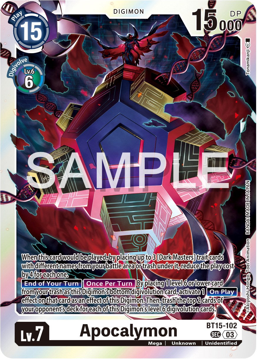 Apocalymon [BT15-102] [Exceed Apocalypse] | Tables and Towers