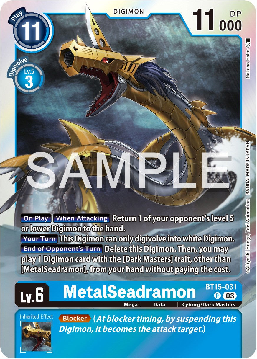 MetalSeadramon [BT15-031] [Exceed Apocalypse] | Tables and Towers