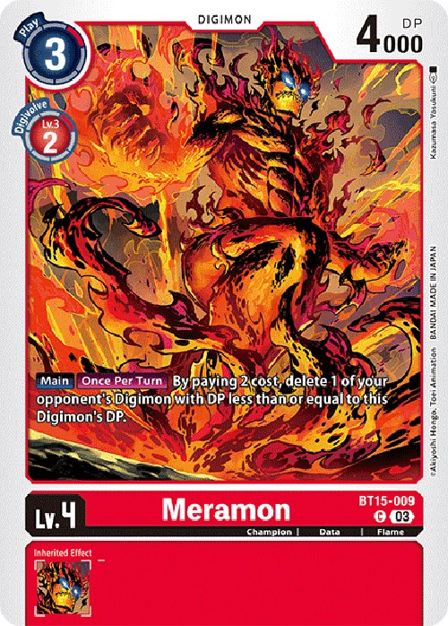 Meramon [BT15-009] [Exceed Apocalypse] | Tables and Towers