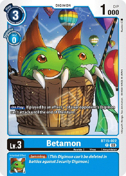 Betamon [BT15-022] [Exceed Apocalypse] | Tables and Towers