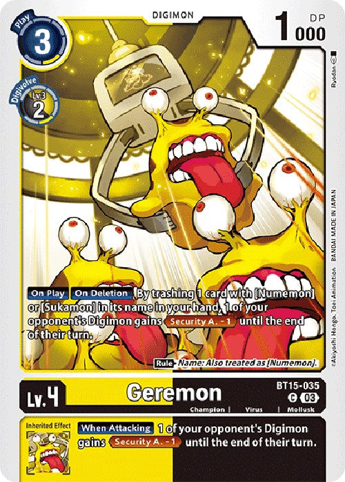 Geremon [BT15-035] [Exceed Apocalypse] | Tables and Towers