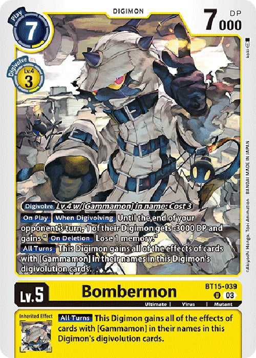 Bombermon [BT15-039] [Exceed Apocalypse] | Tables and Towers