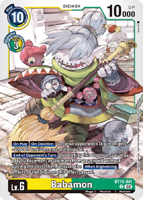 Babamon [BT15-041] [Exceed Apocalypse] | Tables and Towers