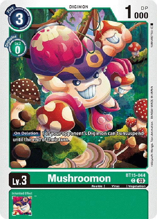 Mushroomon [BT15-044] [Exceed Apocalypse] | Tables and Towers