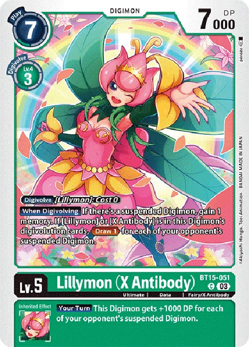 Lillymon (X Antibody) [BT15-051] [Exceed Apocalypse] | Tables and Towers