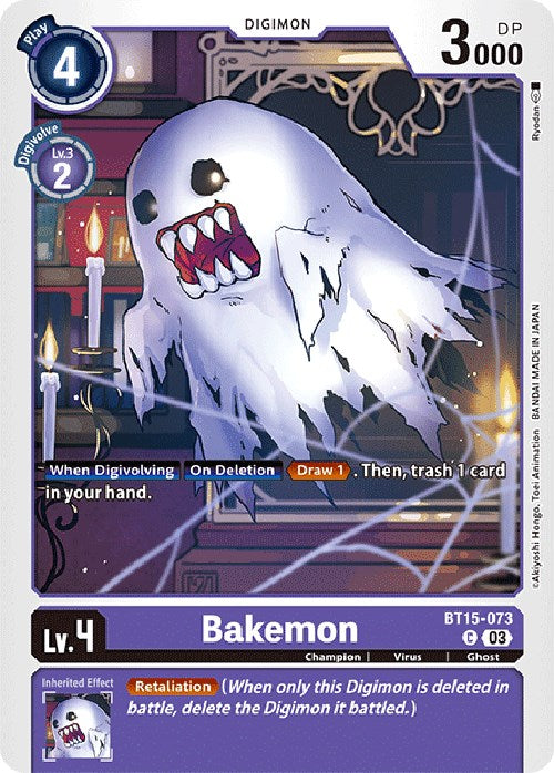 Bakemon [BT15-073] [Exceed Apocalypse] | Tables and Towers