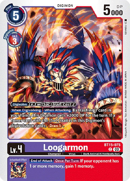 Loogarmon [BT15-075] [Exceed Apocalypse] | Tables and Towers