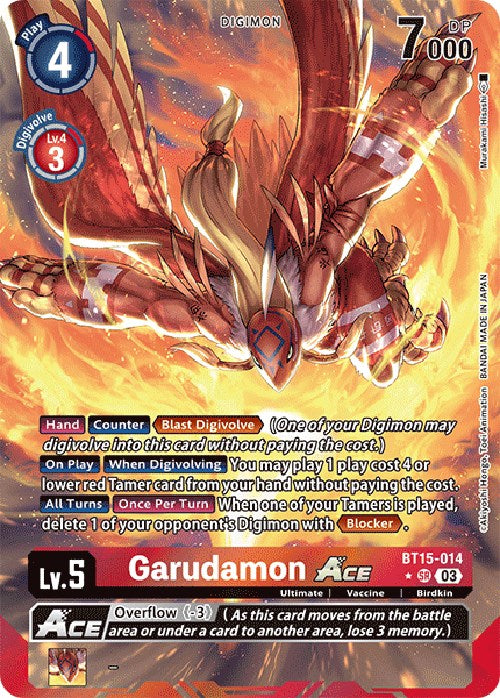 Garudamon Ace [BT15-014] (Alternate Art) [Exceed Apocalypse] | Tables and Towers