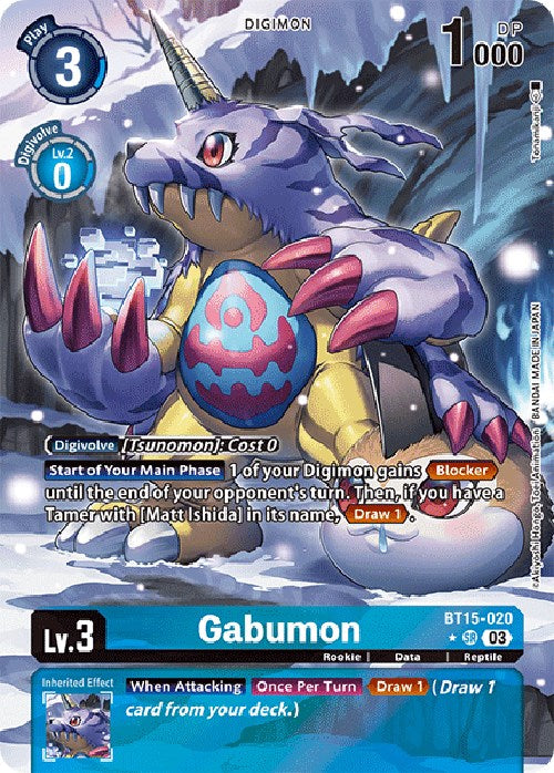 Gabumon [BT15-020] (Alternate Art) [Exceed Apocalypse] | Tables and Towers