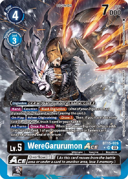 WereGarurumon Ace [BT15-026] (Alternate Art) [Exceed Apocalypse] | Tables and Towers