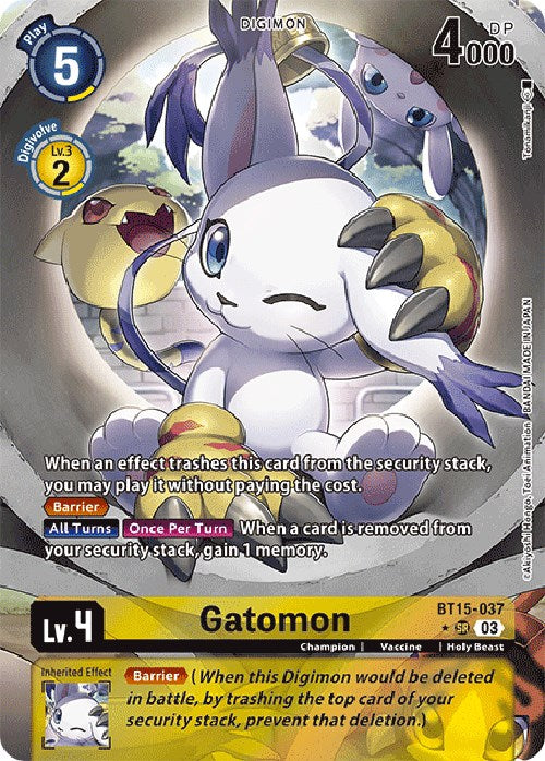 Gatomon [BT15-037] (Alternate Art) [Exceed Apocalypse] | Tables and Towers