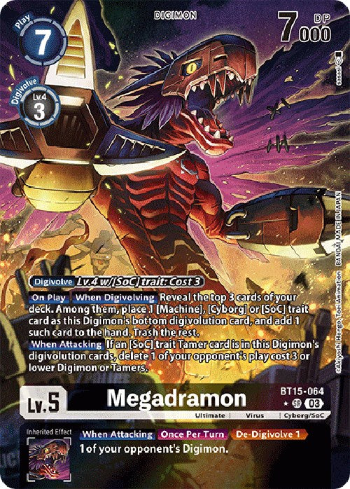 Megadramon [BT15-064] (Alternate Art) [Exceed Apocalypse] | Tables and Towers