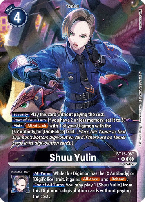 Shuu Yulin [BT15-087] (Alternate Art) [Exceed Apocalypse] | Tables and Towers