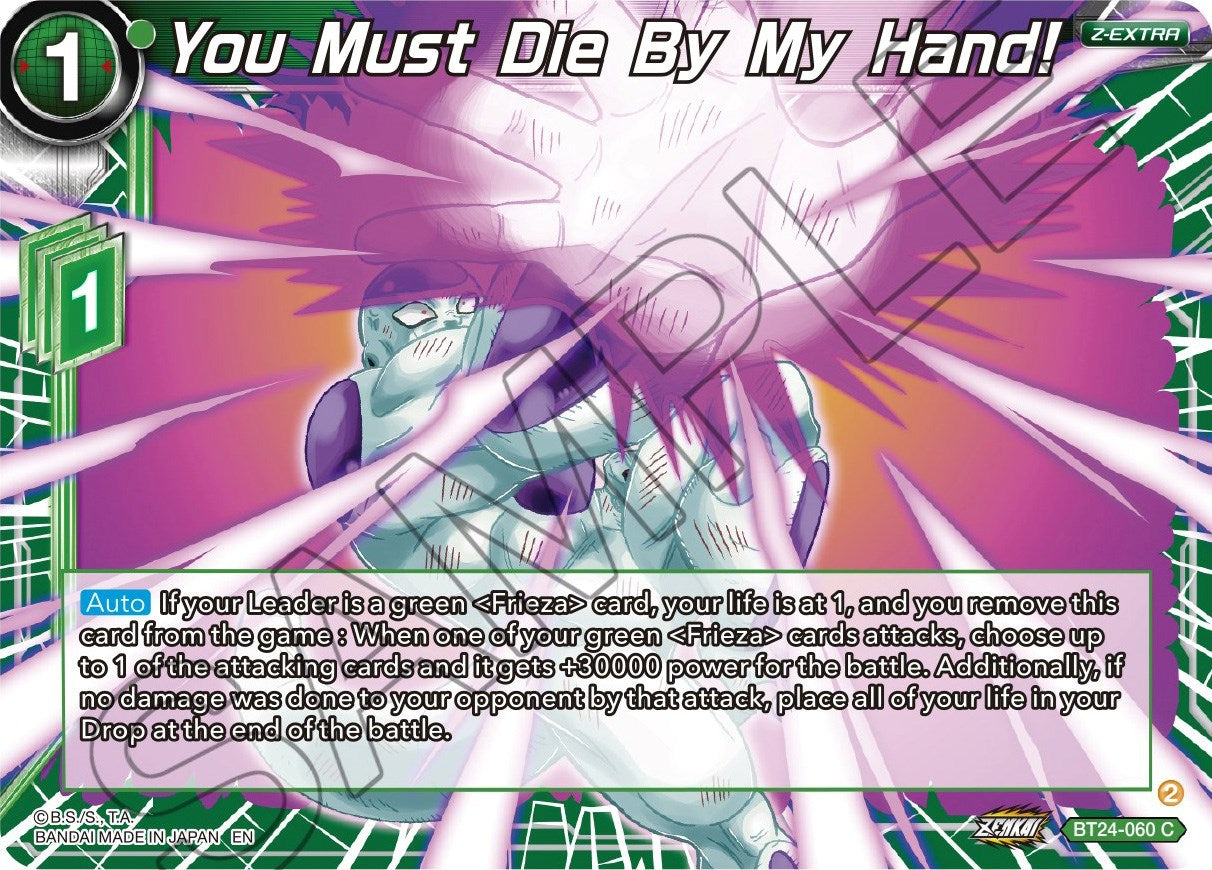 You Must Die By My Hand! (BT24-060) [Beyond Generations] | Tables and Towers