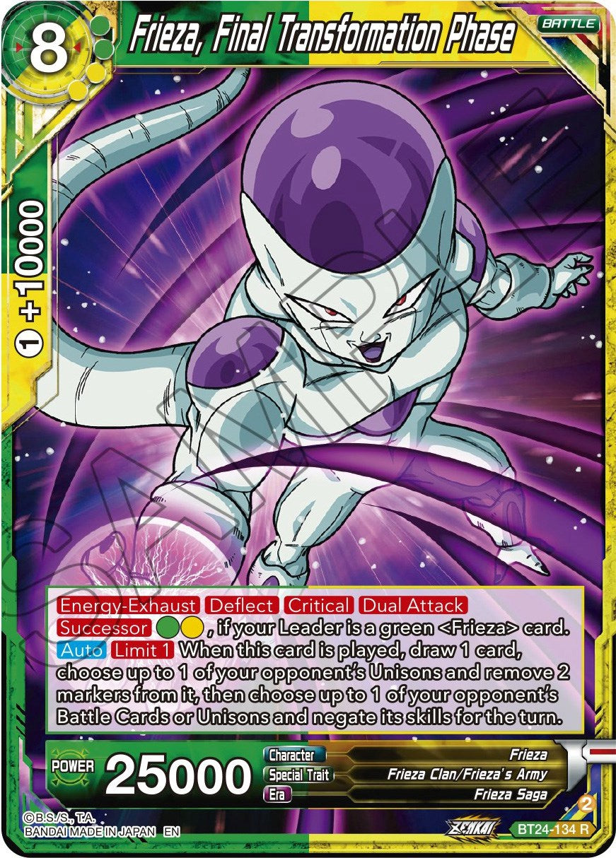 Frieza, Final Transformation Phase (BT24-134) [Beyond Generations] | Tables and Towers