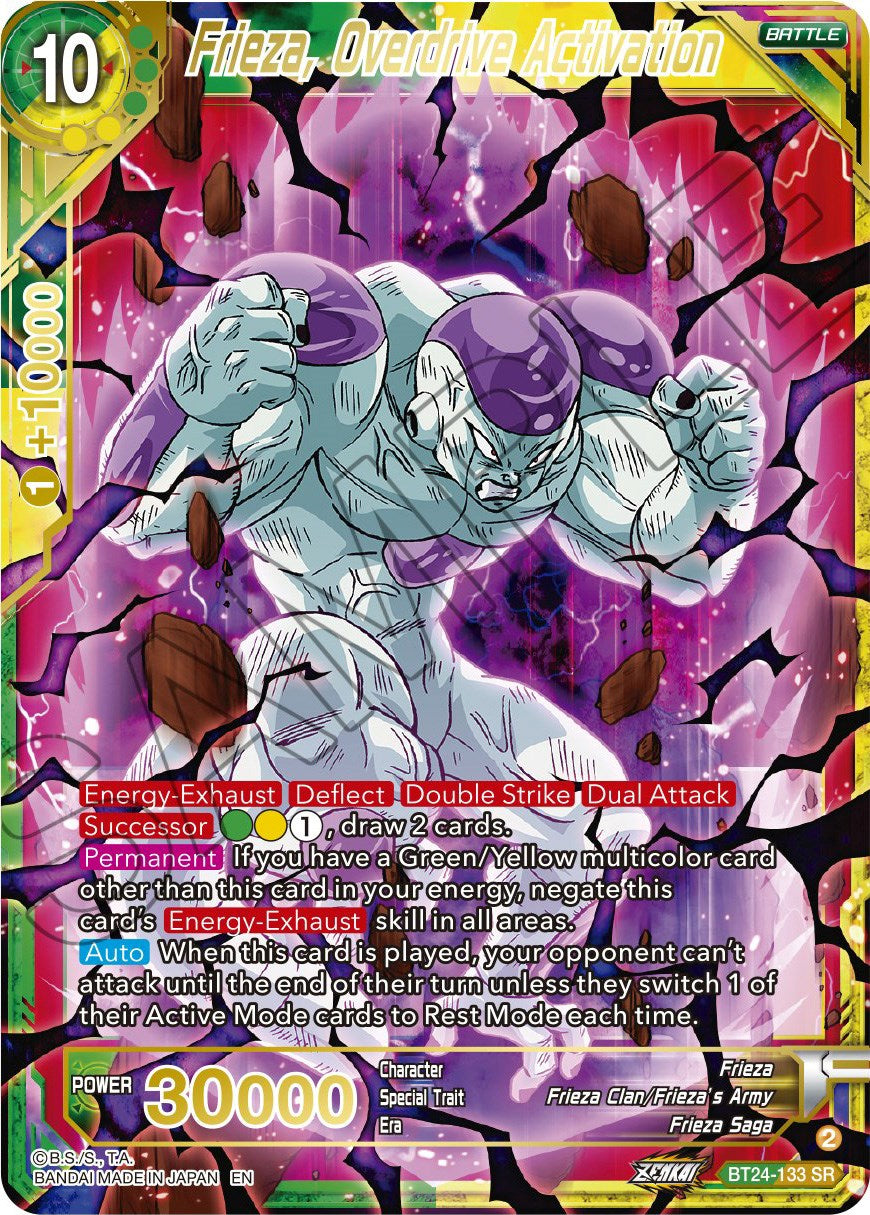 Frieza, Overdrive Activation (BT24-133) [Beyond Generations] | Tables and Towers