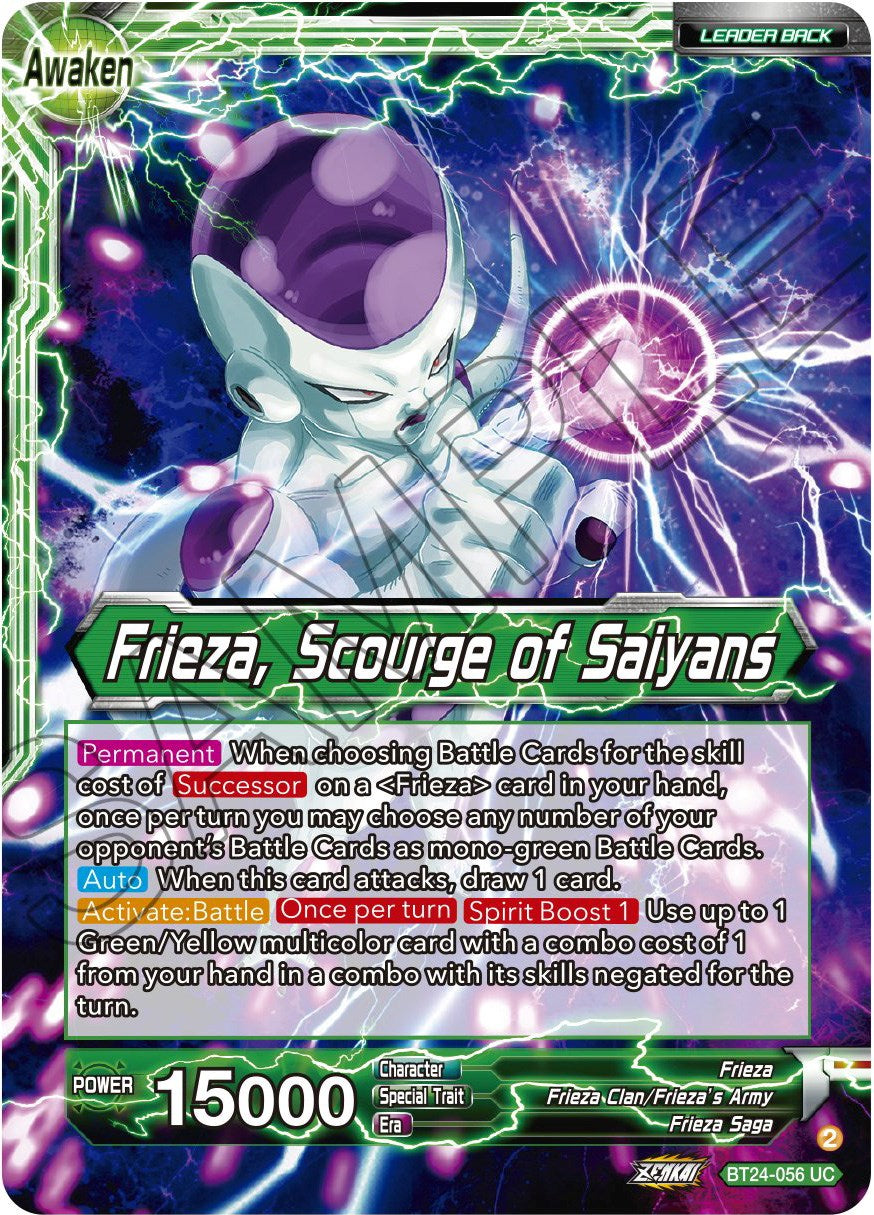 Frieza // Frieza, Scourge of Saiyans (BT24-056) [Beyond Generations] | Tables and Towers