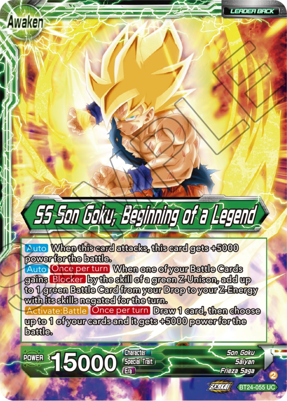 Son Goku // SS Son Goku, Beginning of a Legend (BT24-055) [Beyond Generations] | Tables and Towers