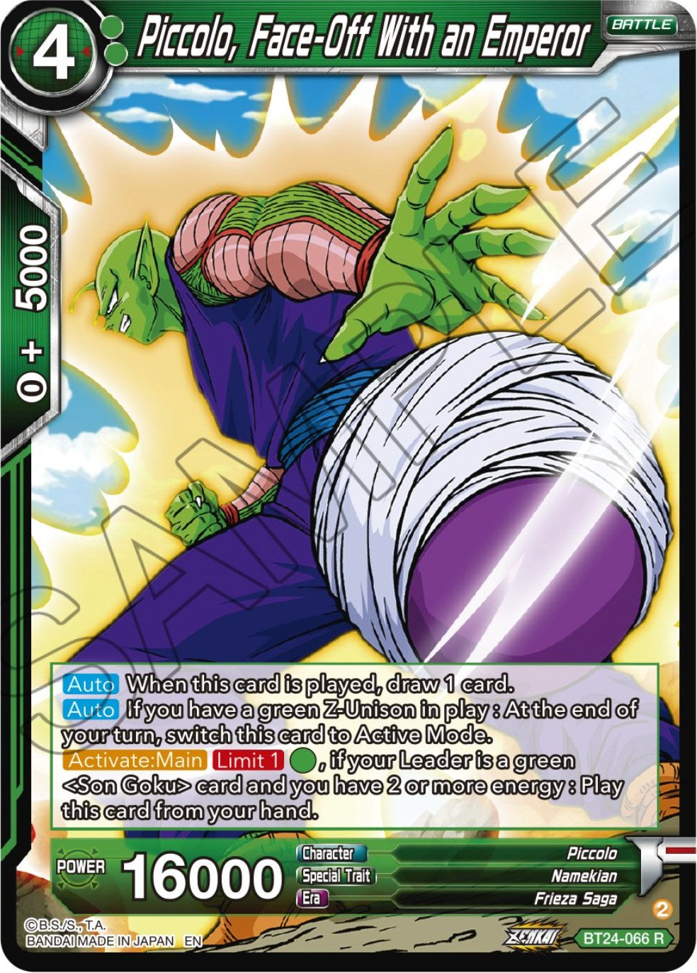 Piccolo, Face-Off With an Emperor (BT24-066) [Beyond Generations] | Tables and Towers