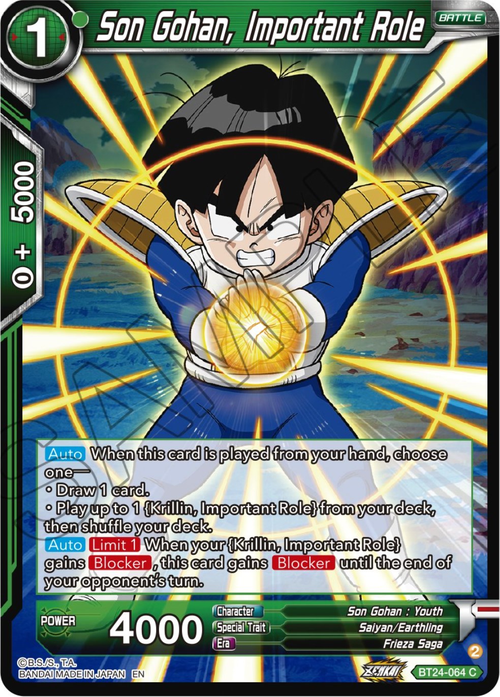 Son Gohan, Important Role (BT24-064) [Beyond Generations] | Tables and Towers