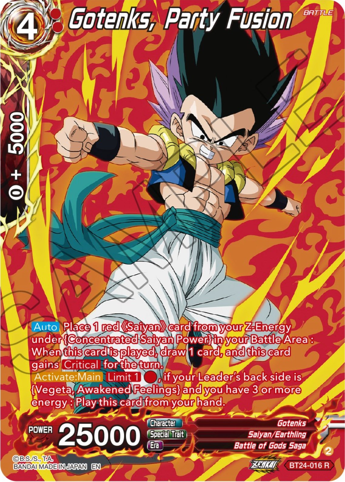 Gotenks, Party Fusion (Collector Booster) (BT24-016) [Beyond Generations] | Tables and Towers