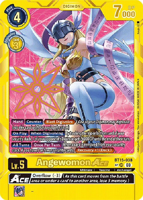 Angewomon Ace (Special Rare) [BT15-038] [Exceed Apocalypse] | Tables and Towers