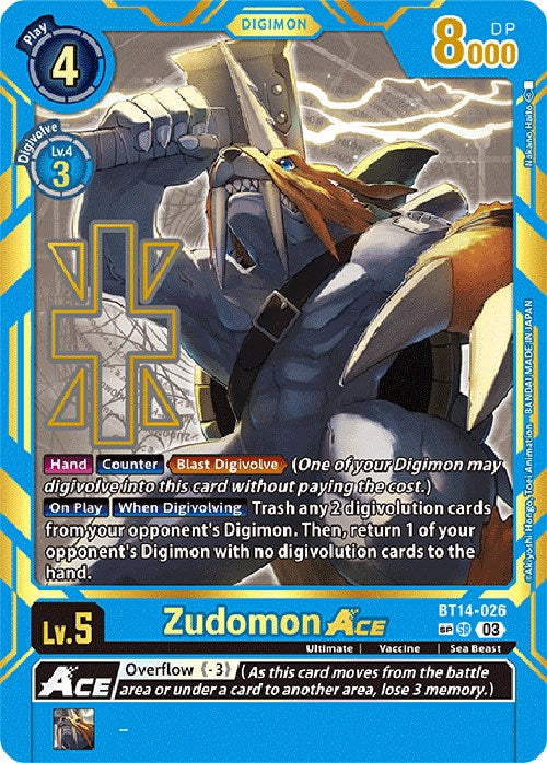 Zudomon Ace [BT14-026] [Exceed Apocalypse] | Tables and Towers