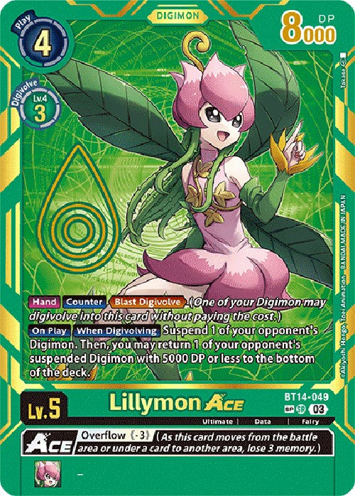 Lillymon Ace [BT14-049] [Exceed Apocalypse] | Tables and Towers