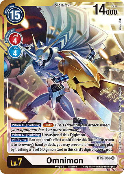 Omnimon [BT5-086] (Alternate Art - Sasasi) [Battle of Omni] | Tables and Towers