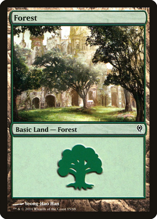 Forest (85) [Duel Decks: Jace vs. Vraska] | Tables and Towers