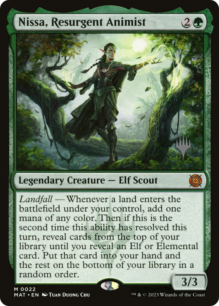 Nissa, Resurgent Animist (Promo Pack) [Murders at Karlov Manor Promos] | Tables and Towers