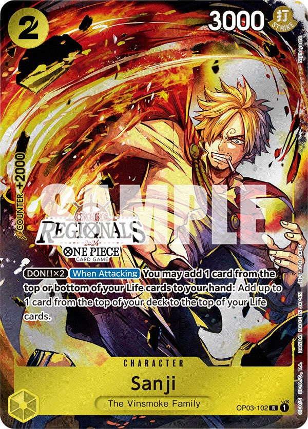 Sanji (Online Regional 2024) [Participant] [One Piece Promotion Cards] | Tables and Towers