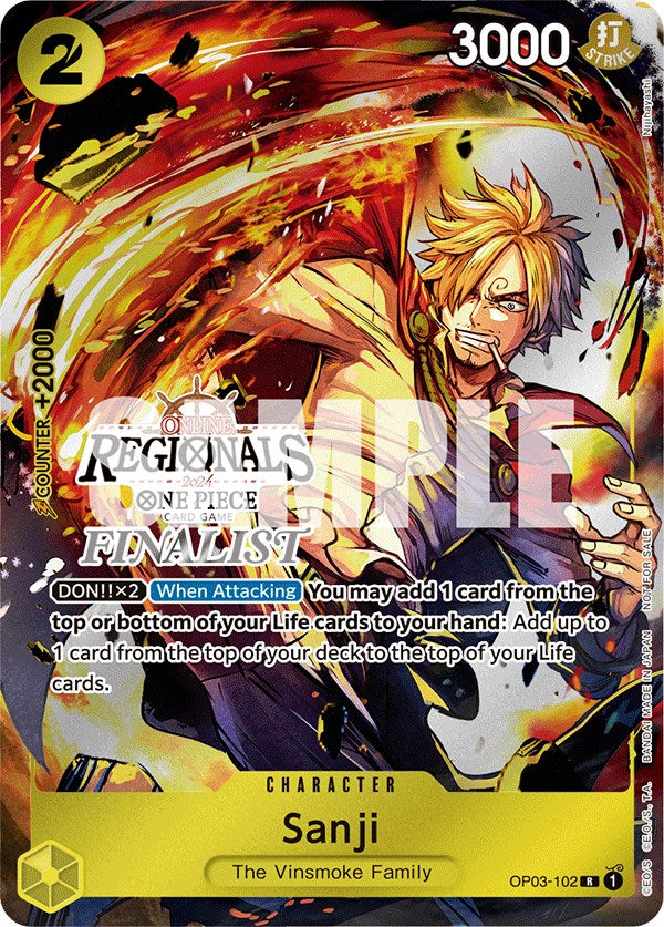 Sanji (Online Regional 2024) [Finalist] [One Piece Promotion Cards] | Tables and Towers