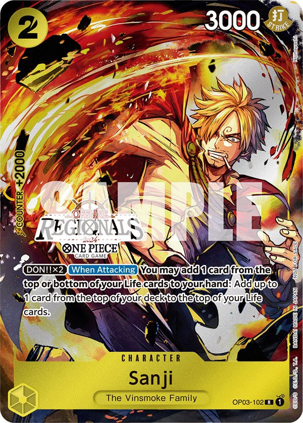 Sanji (Offline Regional 2024) [Participant] [One Piece Promotion Cards] | Tables and Towers