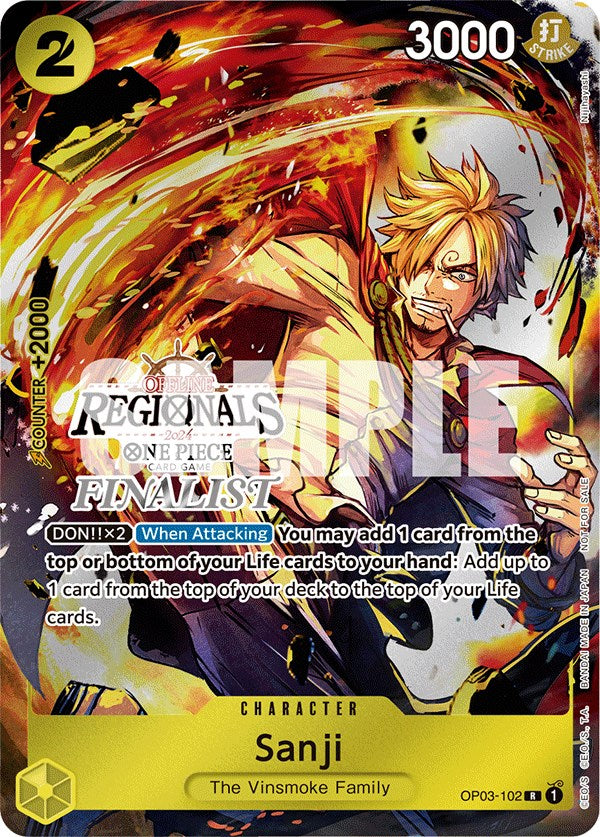 Sanji (Offline Regional 2024) [Finalist] [One Piece Promotion Cards] | Tables and Towers