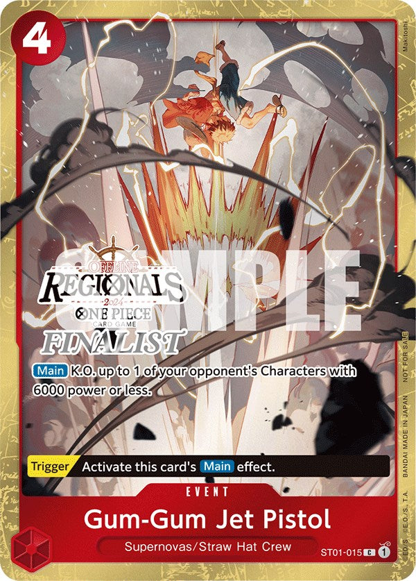 Gum-Gum Jet Pistol (Offline Regional 2024) [Finalist] [One Piece Promotion Cards] | Tables and Towers