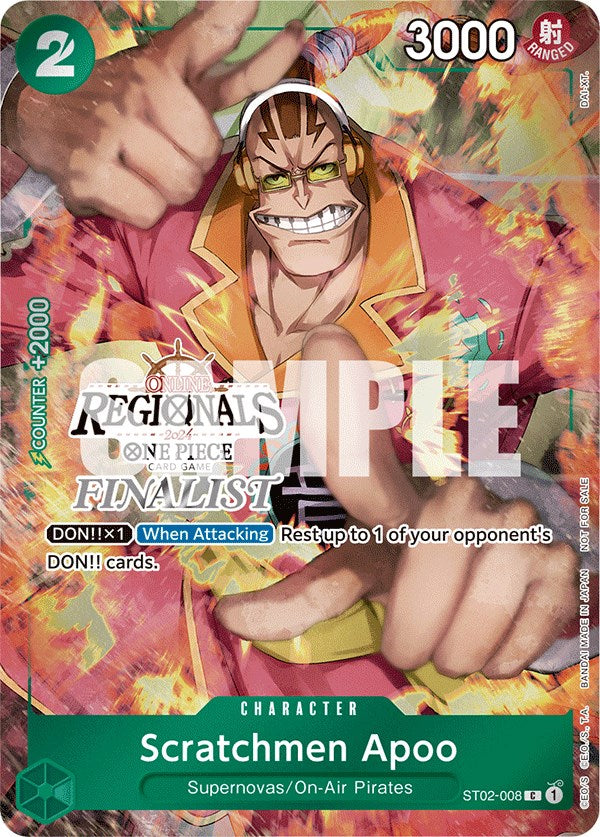 Scratchmen Apoo (Online Regional 2024) [Finalist] [One Piece Promotion Cards] | Tables and Towers