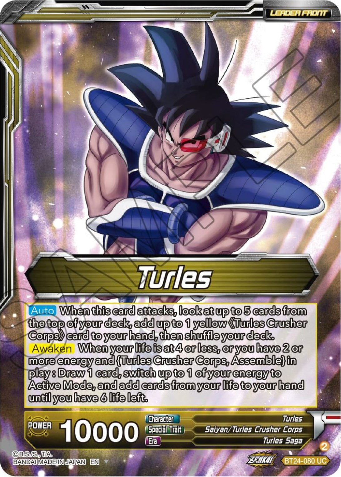 Turles // Turles, Corps Commander (BT24-080) [Beyond Generations] | Tables and Towers