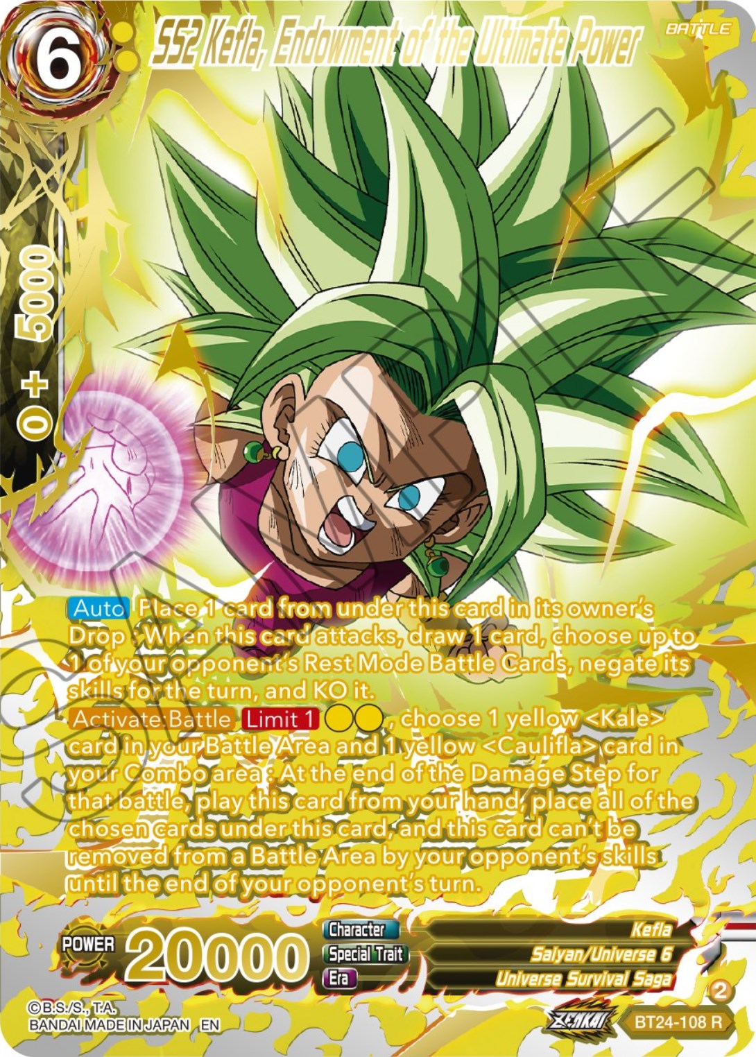 SS2 Kefla, Endowment of the Ultimate Power (Collector Booster) (BT24-108) [Beyond Generations] | Tables and Towers