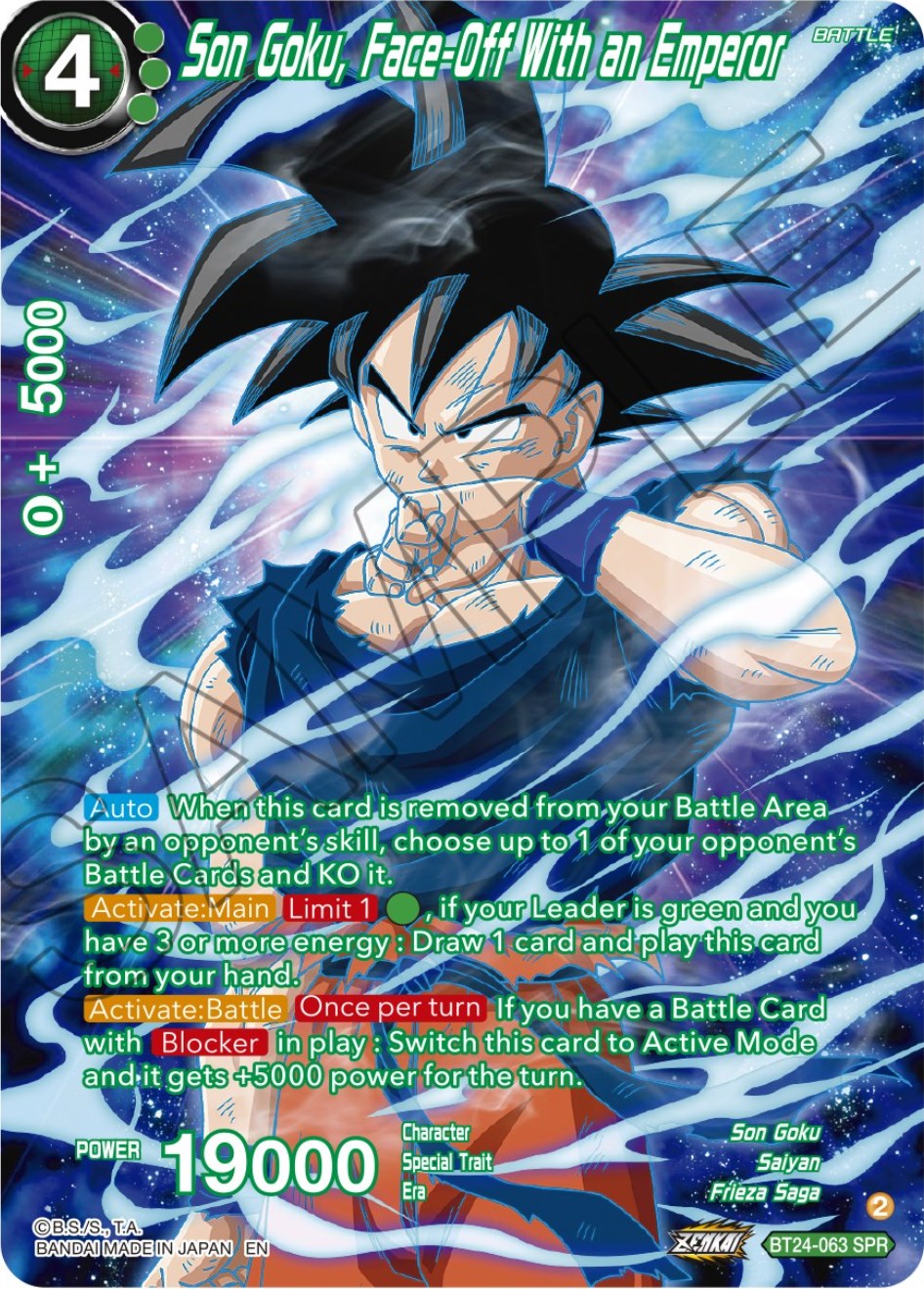 Son Goku, Face-Off With an Emperor (SPR) (BT24-063) [Beyond Generations] | Tables and Towers