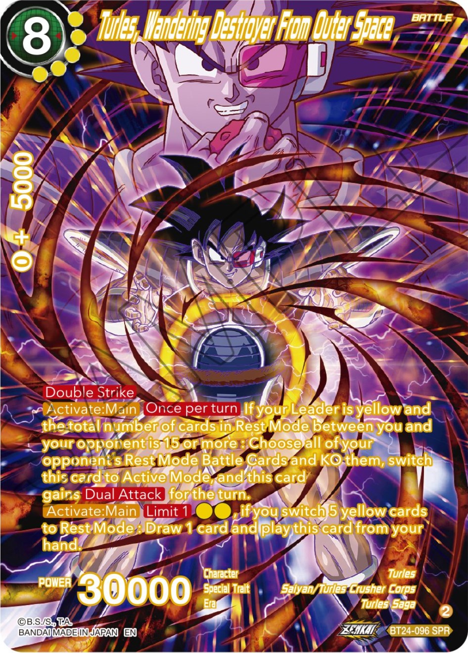 Turles, Wandering Destroyer From Outer Space (SPR) (BT24-096) [Beyond Generations] | Tables and Towers